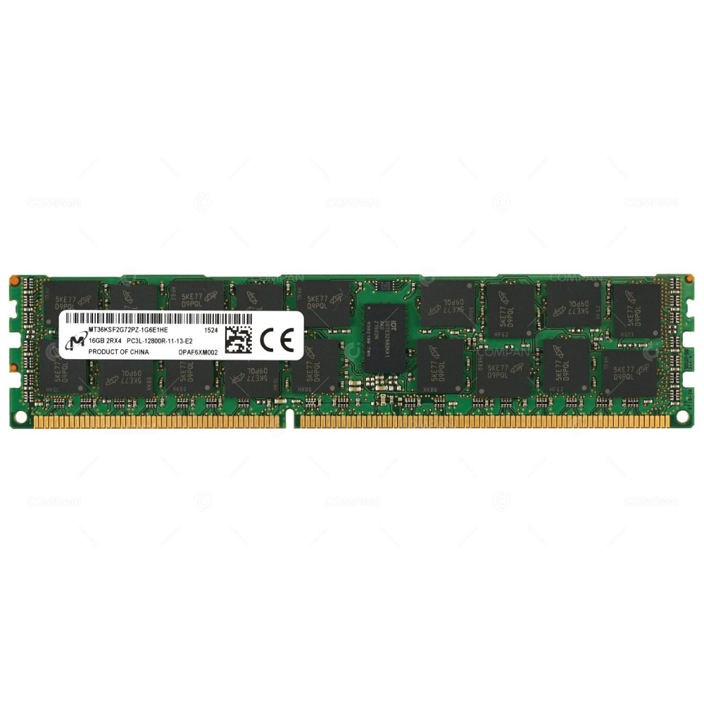 MT36KSF2G72PZ-1G6E1 MICRON DDR3 16GB 2RX4 PC3L-12800R 1600MHZ RDIMM